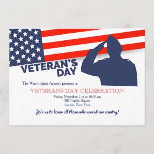 Veteran-Tag Salute Einladung