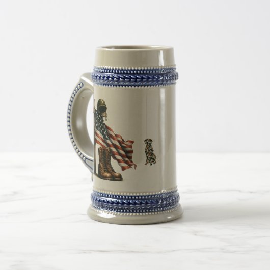 Veteran-Tasse "Ultimate Sacrifice" Bierglas (Vorderseite Links)