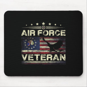 Veteran US Air Force - American Betsy Ross Flag Mousepad