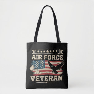 Veteran US Air Force Amerikanische Amerika-Flagge  Tasche