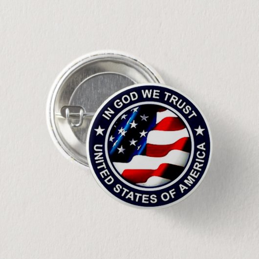 Veteran USA Button (Vorne & Hinten)