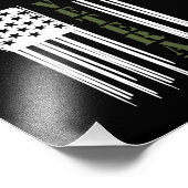 Veteran USA Flag Happy Veterans Day Support Fotodruck (Ecke)