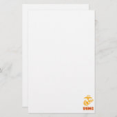 Veteran USMC Afghanistan Briefpapier (Vorne/Hinten)