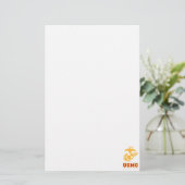 Veteran USMC Afghanistan Briefpapier (Stehend Vorderseite)