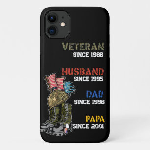 Veteran Vater Ehemann Papa Opa Familien Geschenk Case-Mate iPhone Hülle