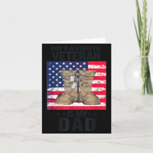 Veteran Vater Lieblingsveteran ist Daddy Stolz Karte