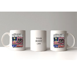 Veteran Vater Papaw Nothing Scares Me Customizable Tasse