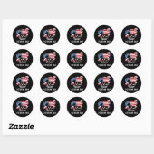 Veteran Vater Runder Aufkleber (Blatt)
