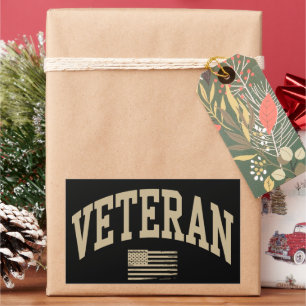 Veteran Veterans Day USA Vereinigte Staaten Amerik Rechteckiger Aufkleber