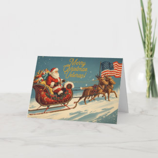 Veteran Weihnachten Vintage Santa Patrioten