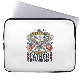 Veteran wie mein Vater vor mir Adler Laptopschutzhülle
