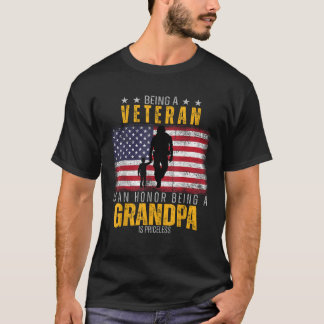 Veteran zu sein ist Ehre, Opa zu sein, ist Pri T-Shirt