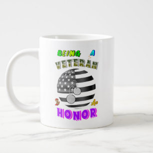 Veteran zu sein ist eine Ehre Jumbo-Tasse