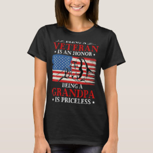 Veteran zu sein ist eine Ehre, Opa zu sein, ist Pr T-Shirt
