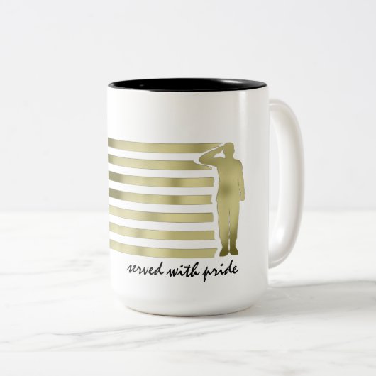 Veteran Zweifarbige Tasse (VorderseiteRechts)