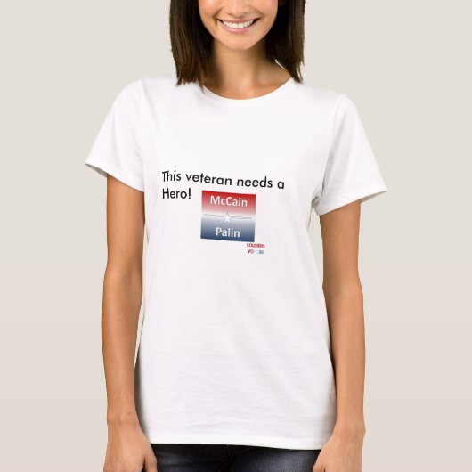 Veterane benötigen einen Held! T-Shirt (Vorderseite)