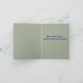 Veterane danken Ihnen zu kardieren Dankeskarte (Innenseite)