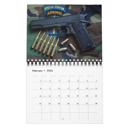 Veterane der Kraft-grünen Barett-SF SFG Kalender (Feb 2026)