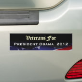 Veterane für Autoaufkleber 2012 Präsidenten-Obama (Auf Auto)