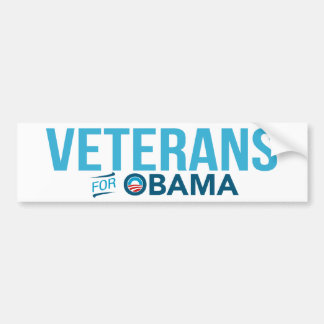 Veterane für Barack Obama Autoaufkleber