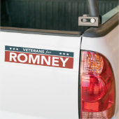 Veterane für Mitt Romney Ryan Autoaufkleber 2012 (Auf Lkw)