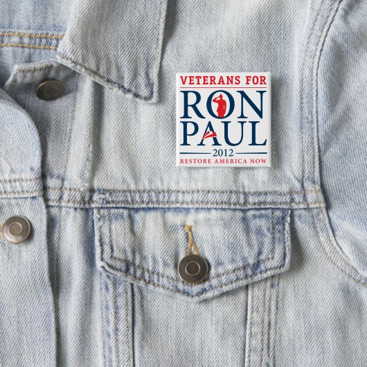Veterane für Retro Knopf Ron Pauls Button (Beispiel)
