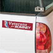 Veterane für Romney Autoaufkleber (Auf Lkw)