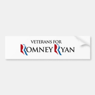 VETERANE FÜR ROMNEY RYAN.png Autoaufkleber