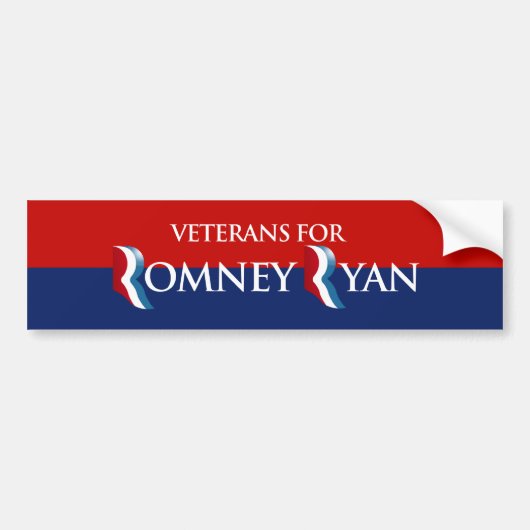 VETERANE FÜR ROMNEY RYAN - .PNG AUTOAUFKLEBER (Vorne)