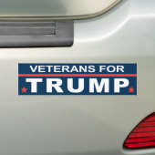 Veterane für Trumpf 2016 Autoaufkleber (Auf Auto)