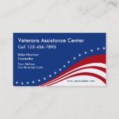 Veterane themenorientiert visitenkarte (Vorderseite)