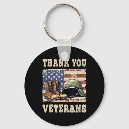 Veteranen & Amp; Gedenktag Patriotisch Schlüsselanhänger (Vorderseite)