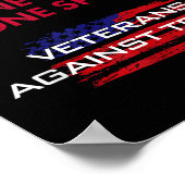 Veteranen Anti-Trump Entwurf Dodger Knochen Spuren Poster (Ecke)