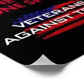 Veteranen Anti-Trump Entwurf Dodger Knochen Spuren Poster (Ecke)