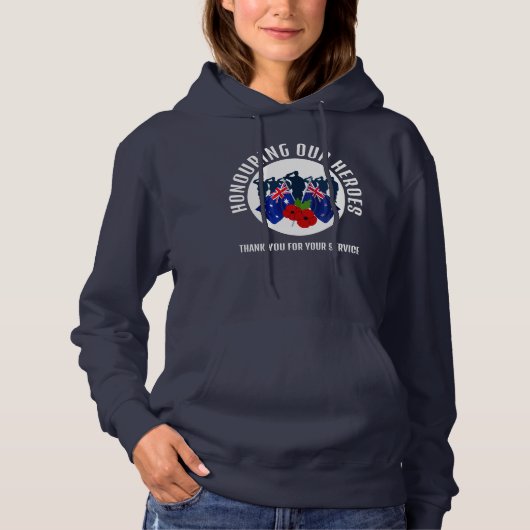 Veteranen Australien Neuseeland AC Hoodie (Vorderseite)