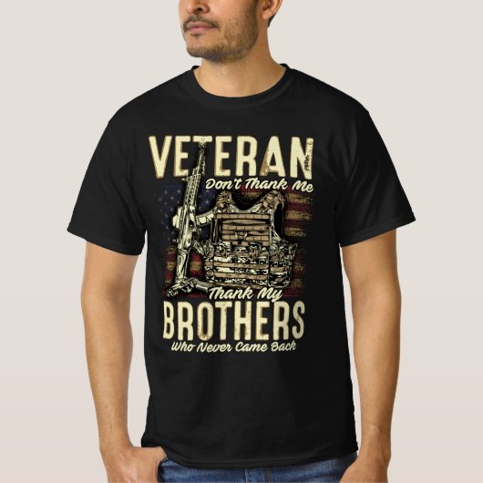 Veteranen bedanken sich bei meinen Brüdern T-Shirt (Vorderseite)