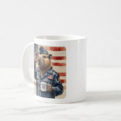 Veteranen Capybara Kaffeetasse Set (Vorderseite Links)