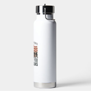 Veteranen Danke Ihnen Patriotisches Militär-Flagge Trinkflasche