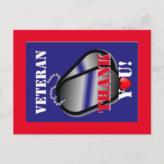 Veteranen danken Ihnen für die Postkarte (Vorderseite)
