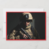 Veteranen danken | Patriotische Wertschätzung Dankeskarte (Rückseite)