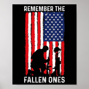 Veteranen Day The Fallen Patriotic Veteran Poster