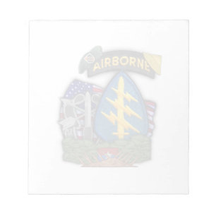 Veteranen der 5. Sondereinheiten Grüne Beete Notep Notizblock