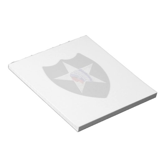 Veteranen der Infanteriedivision Notizblock (angewinkelt)