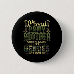 Veteranen der Proud-Armee Shirt Patriotic Military Button
