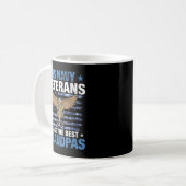 Veteranen der US-Marine machen das beste Grandpas- Kaffeetasse (Vorderseite Links)