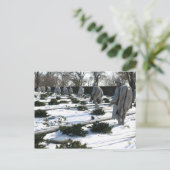 Veteranen des Koreakrieges Gedächtnisschnee Postkarte (Stehend Vorderseite)