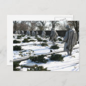 Veteranen des Koreakrieges Gedächtnisschnee Postkarte (Vorne/Hinten)