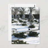 Veteranen des Koreakrieges Gedächtnisschnee Postkarte (Vorne/Hinten)
