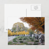 Veteranen des Koreakrieges Postkarte (Vorne/Hinten)