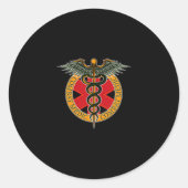 Veteranen des Krieges gegen den Medizinsoldaten Runder Aufkleber (Vorderseite)